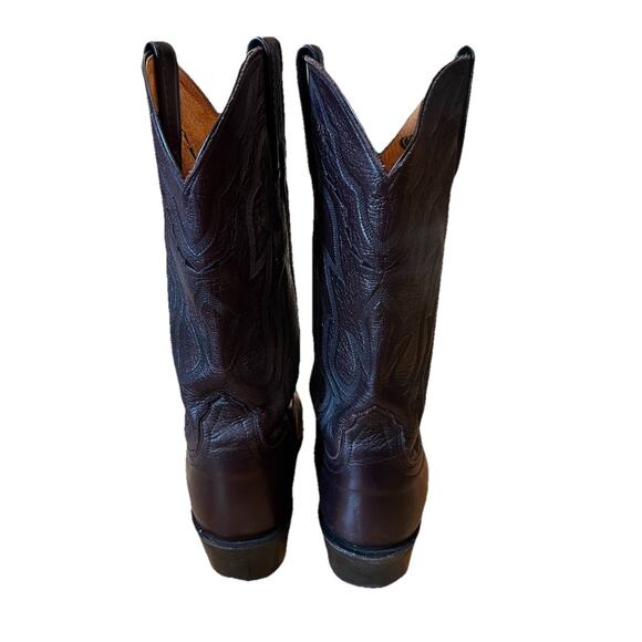 Lucchese 2000 Dark Brown Western T3095R4 Cowboy Boots Men\'s Size 10 main image 5
